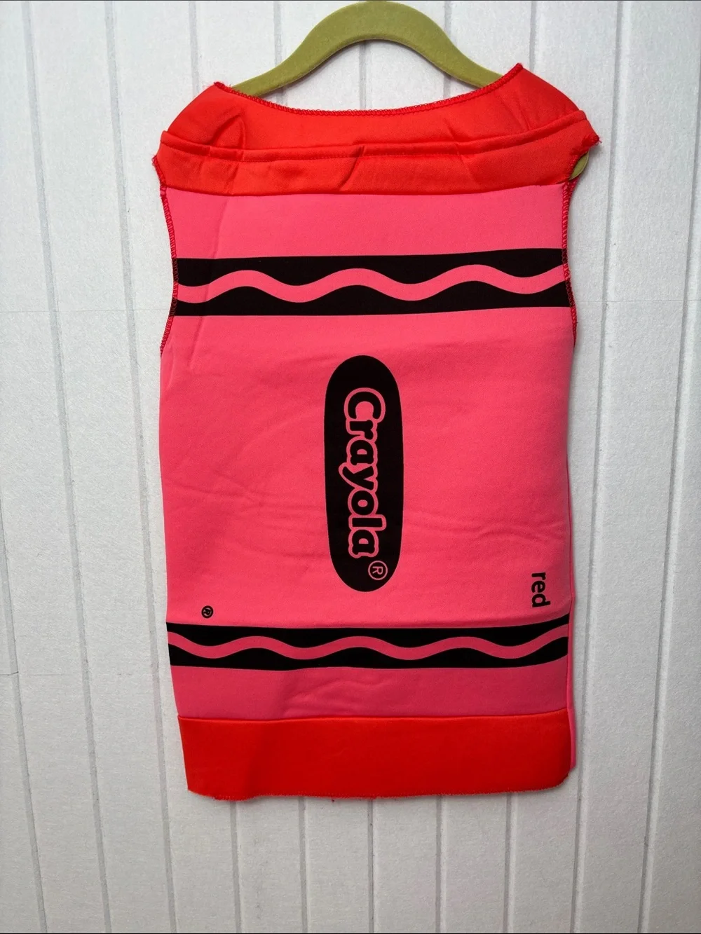 Crayola Red Crayon Kids Costume with Black Accents Child 3-4 T‎